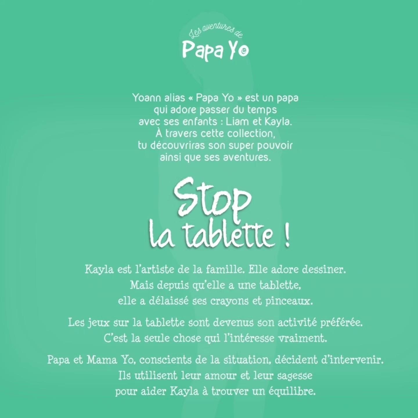 Livre "Les aventures de Papa Yo Tome 3 : Stop la tablette" - AfrosementKids