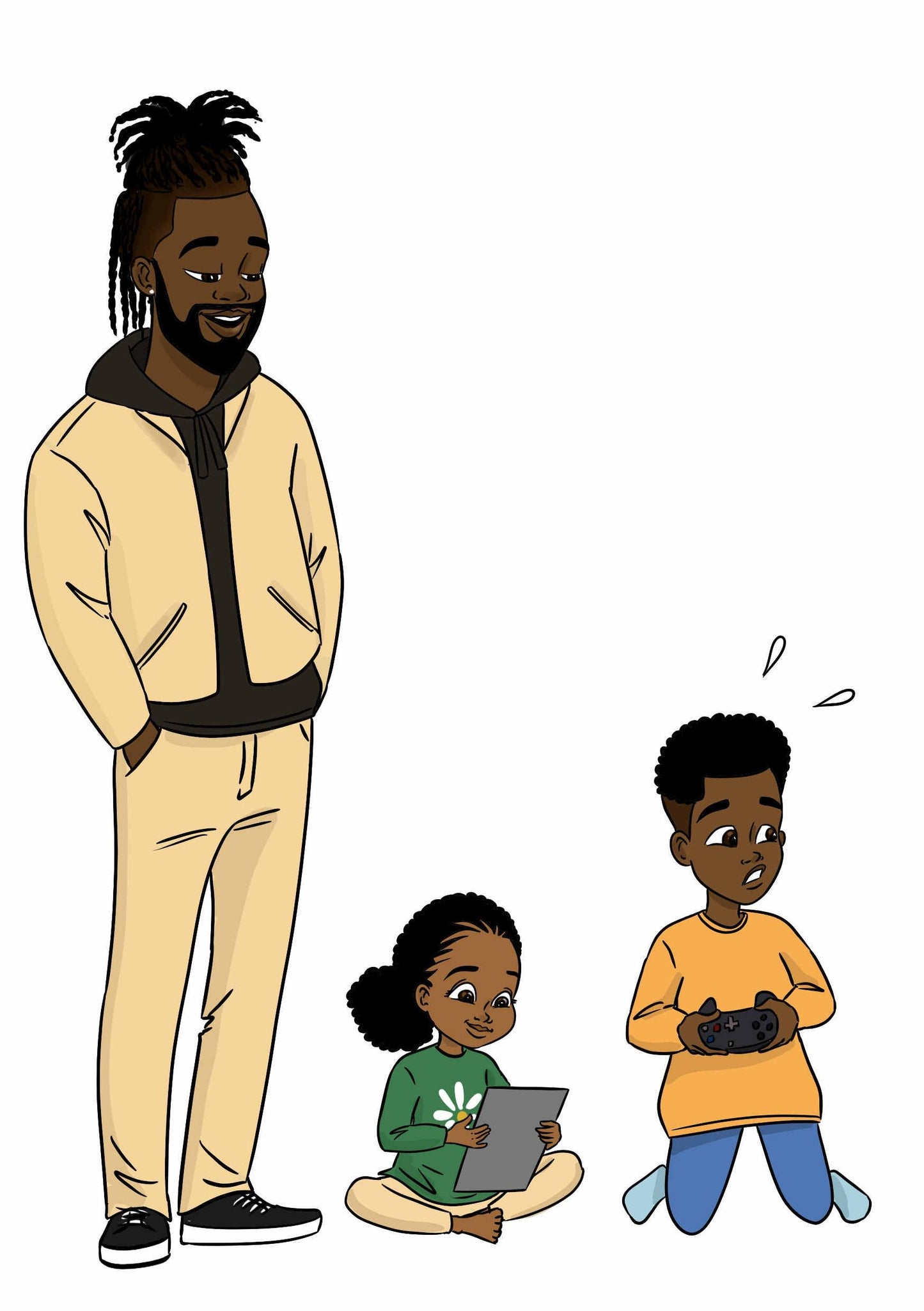 Livre "Les aventures de Papa Yo Tome 3 : Stop la tablette" - AfrosementKids
