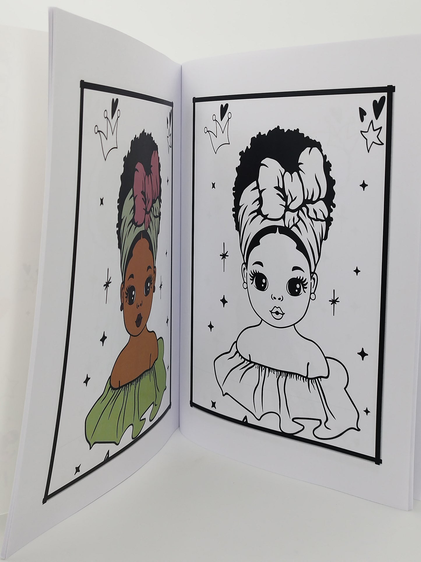 Livre de coloriage African Girls