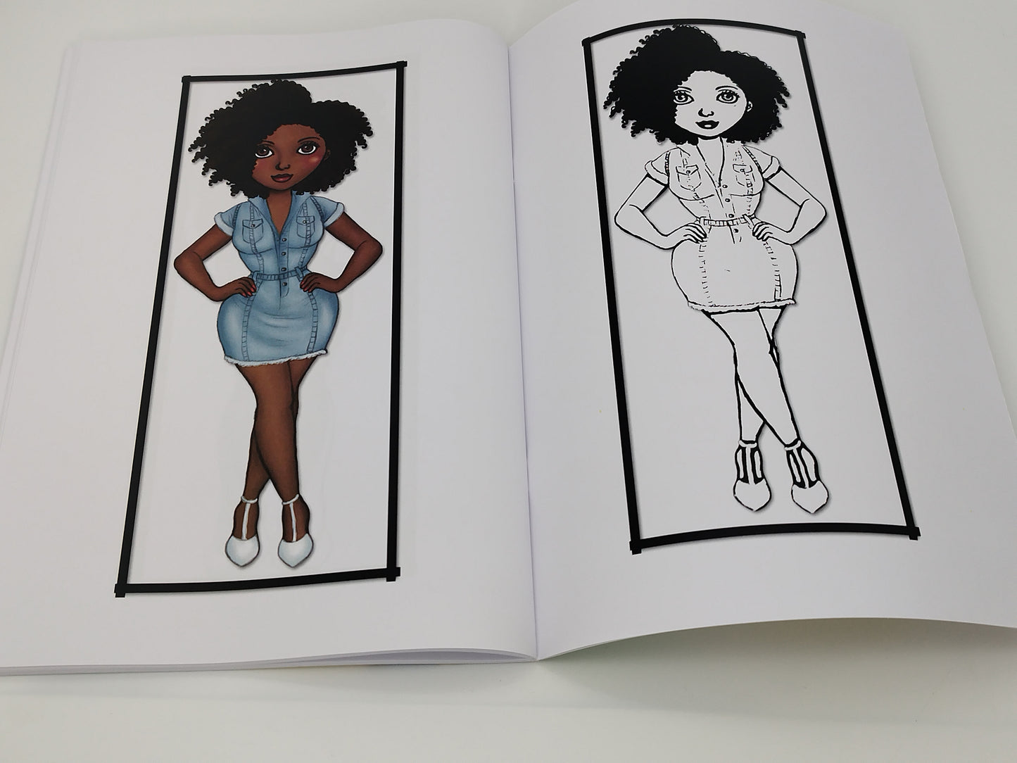 Livre de coloriage African Girls
