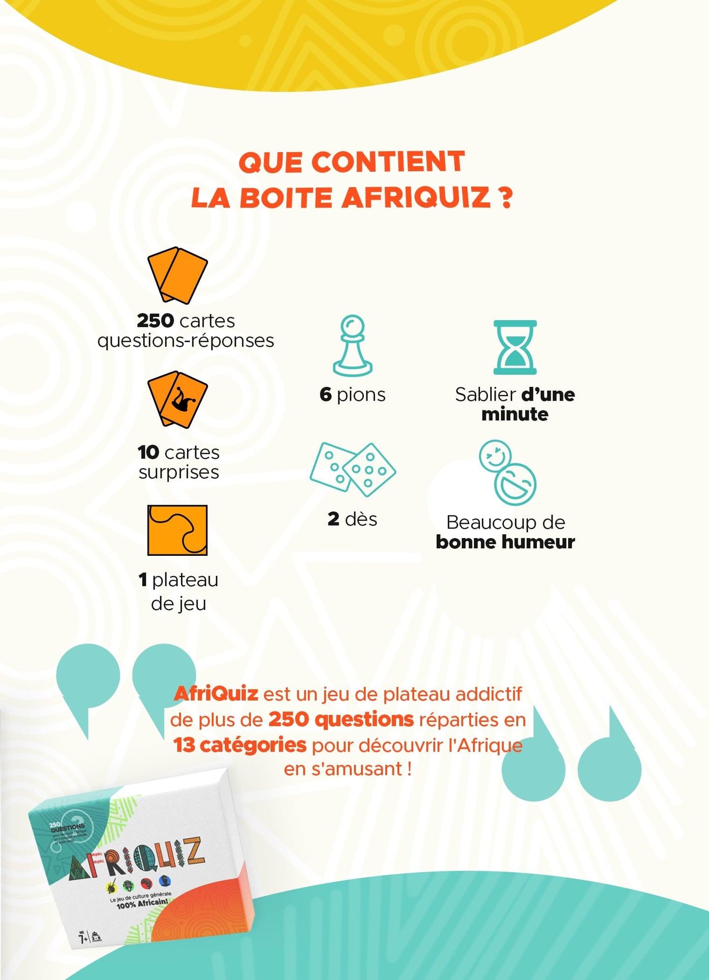 Jeu de société AfriQuiz - AfrosementKids