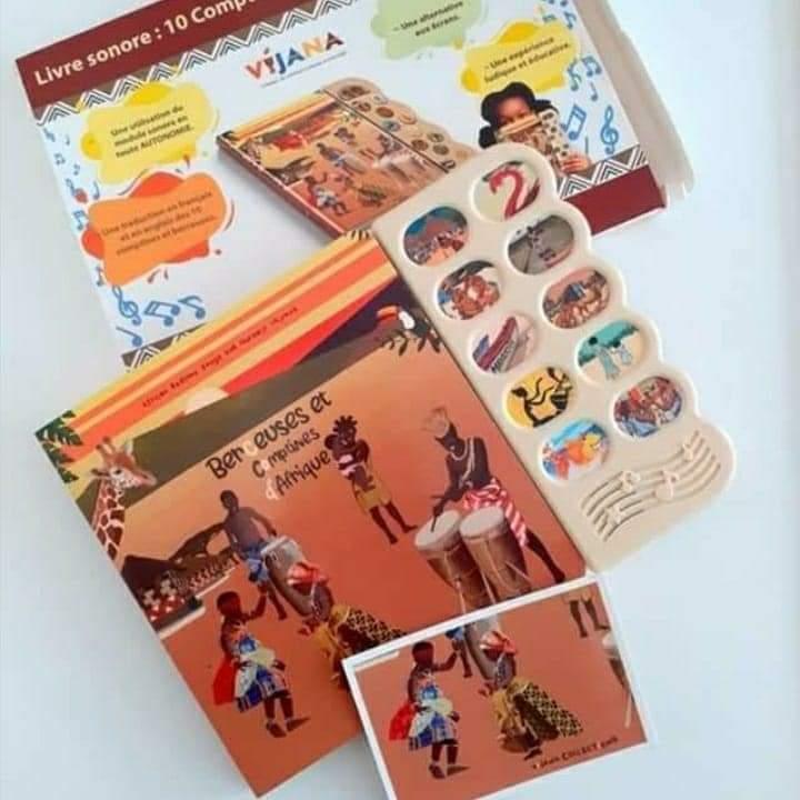 Livre Sonore " 10 comptines et berceuses d'Afrique " - AfrosementKids