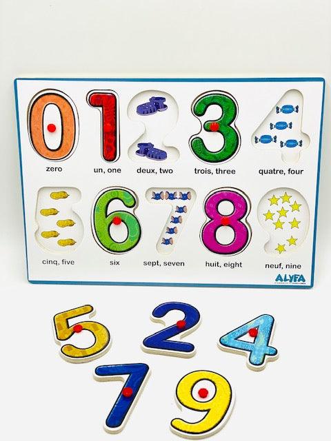 Puzzles numériques en bois - AfrosementKids