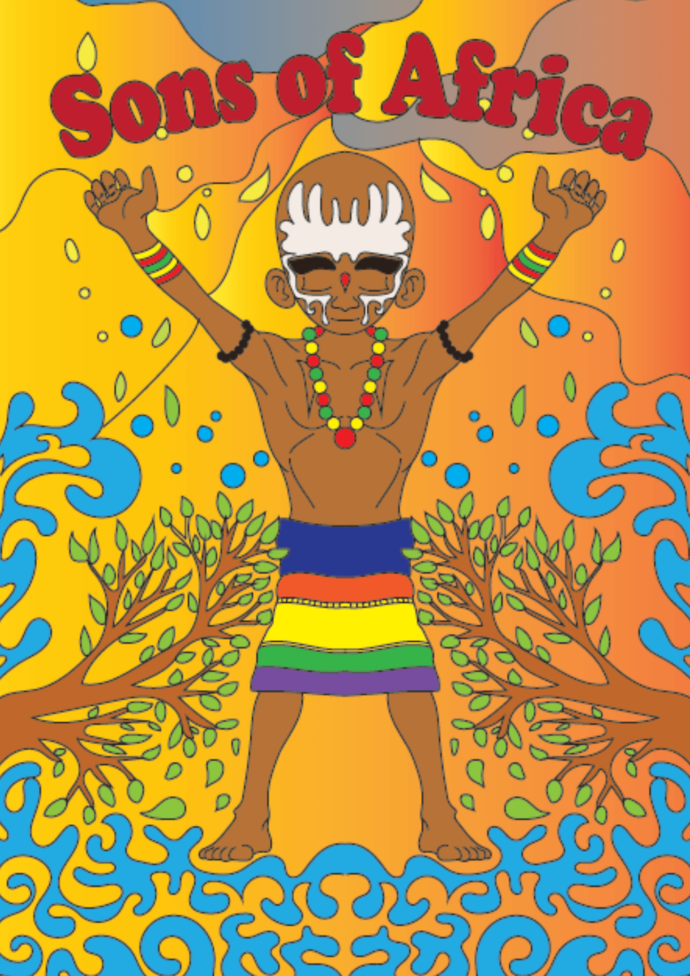 Cahier de coloriage " Sons of Africa " - AfrosementKids