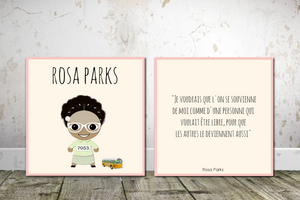 Lot 2 toiles Citation Rosa Parks