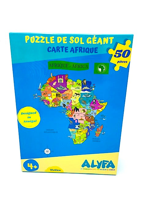 Puzzle géant carte d'Afrique