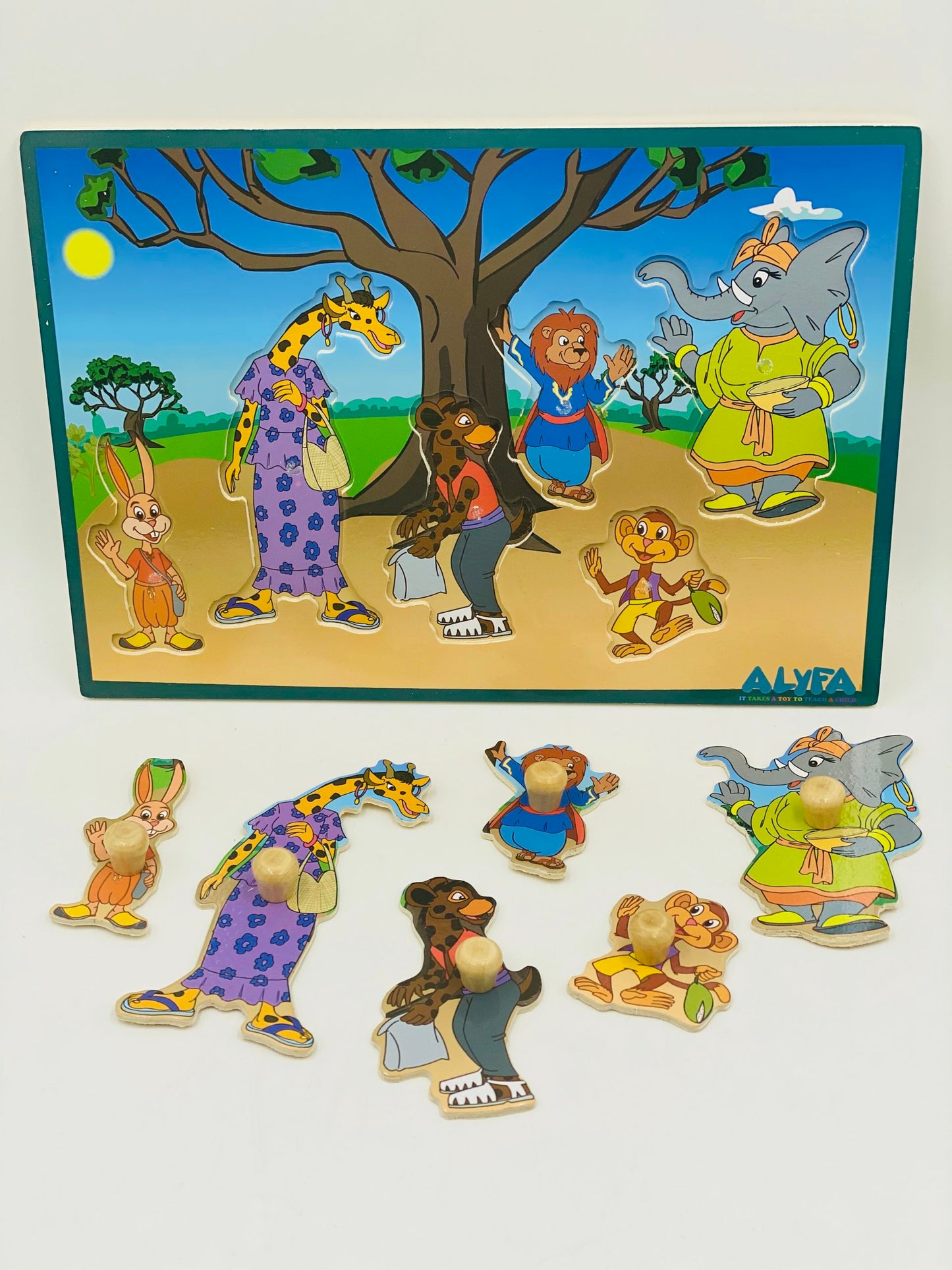 Puzzle Ndoumbélane en bois 6 pièces