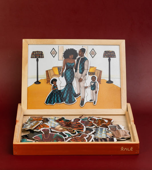 Puzzle magnétique "7 familles d'Afrique"